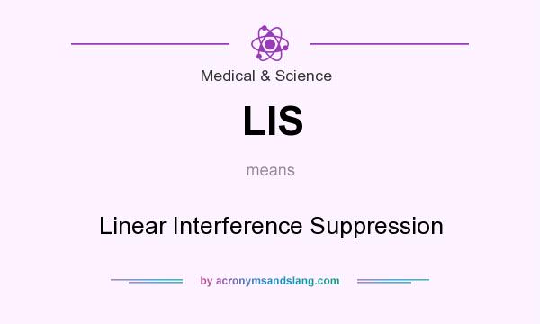 What does LIS mean? It stands for Linear Interference Suppression