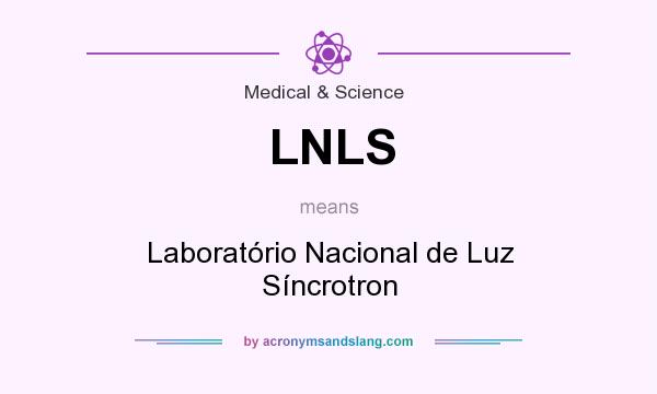 What does LNLS mean? It stands for Laboratório Nacional de Luz Síncrotron