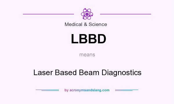 What does LBBD mean? It stands for Laser Based Beam Diagnostics