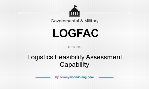 What does LOGFAC mean? It stands for Logistics Feasibility Assessment Capability