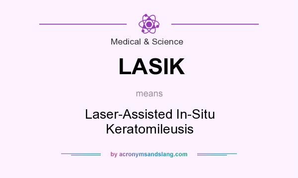 What does LASIK mean? It stands for Laser-Assisted In-Situ Keratomileusis
