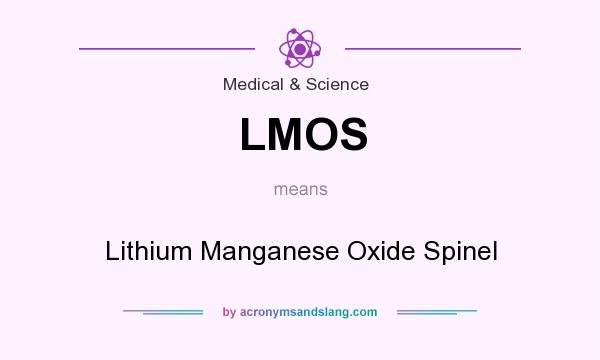 What does LMOS mean? It stands for Lithium Manganese Oxide Spinel