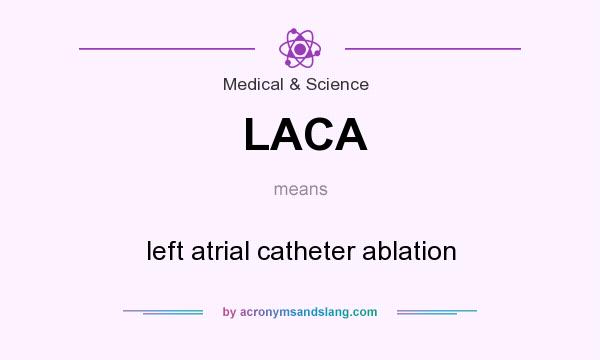 What does LACA mean? It stands for left atrial catheter ablation