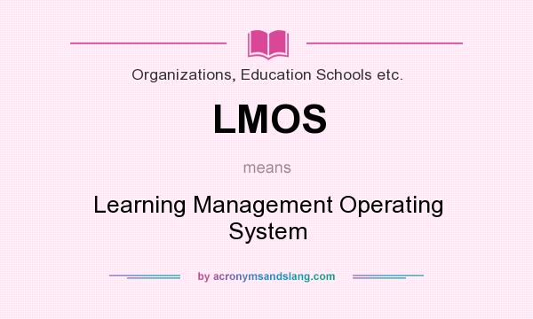What does LMOS mean? It stands for Learning Management Operating System