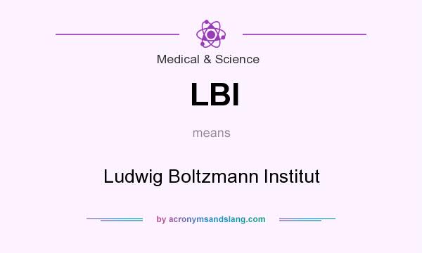 What does LBI mean? It stands for Ludwig Boltzmann Institut
