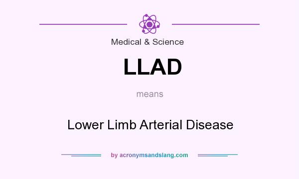 What does LLAD mean? It stands for Lower Limb Arterial Disease