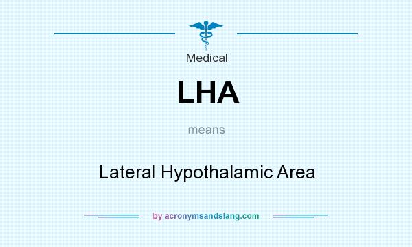 What does LHA mean? It stands for Lateral Hypothalamic Area