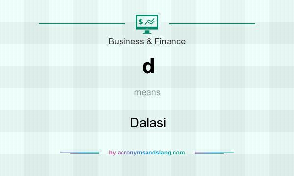 What does d mean? It stands for Dalasi