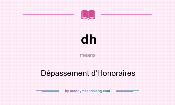 What does dh mean? It stands for Dépassement d`Honoraires