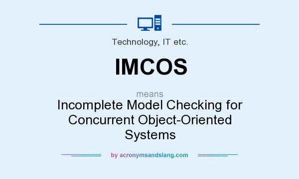 What does IMCOS mean? It stands for Incomplete Model Checking for Concurrent Object-Oriented Systems