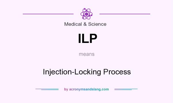 What does ILP mean? It stands for Injection-Locking Process