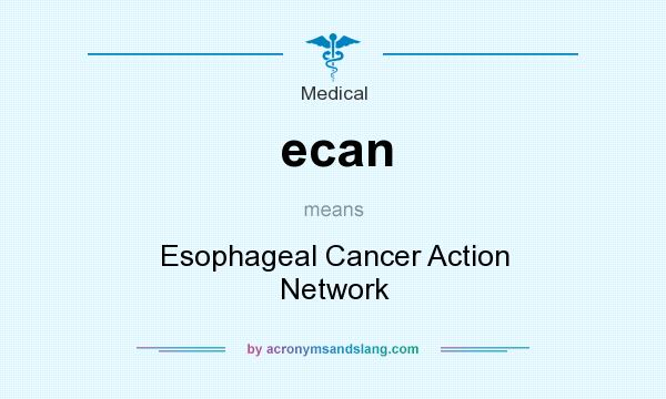 What does ecan mean? It stands for Esophageal Cancer Action Network