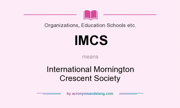What does IMCS mean? It stands for International Mornington Crescent Society