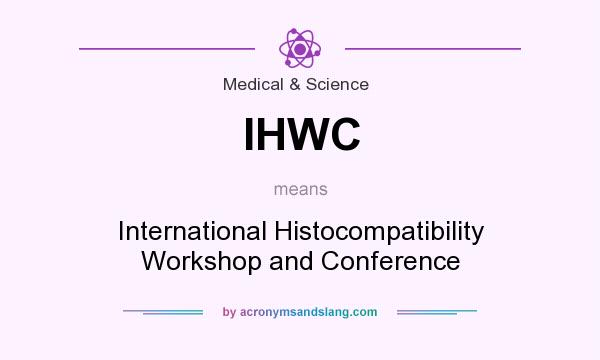 What does IHWC mean? It stands for International Histocompatibility Workshop and Conference