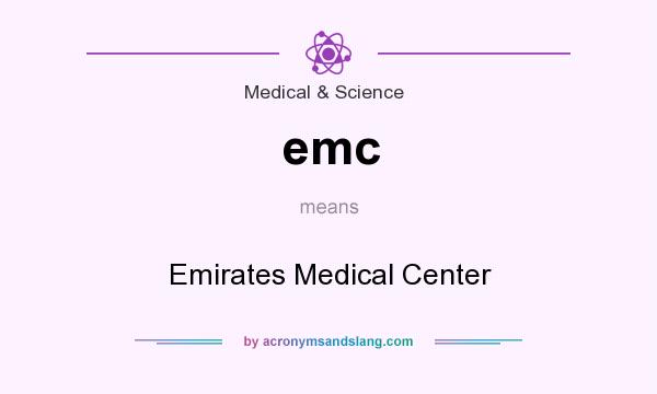 What does emc mean? It stands for Emirates Medical Center