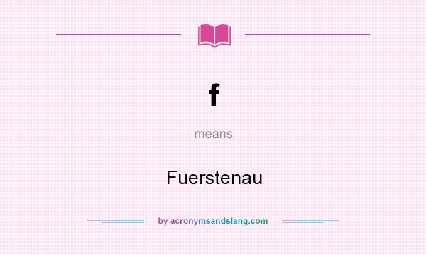 What does f mean? It stands for Fuerstenau