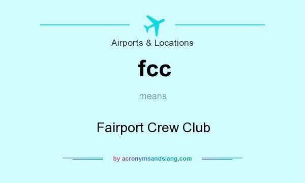 What does fcc mean? It stands for Fairport Crew Club