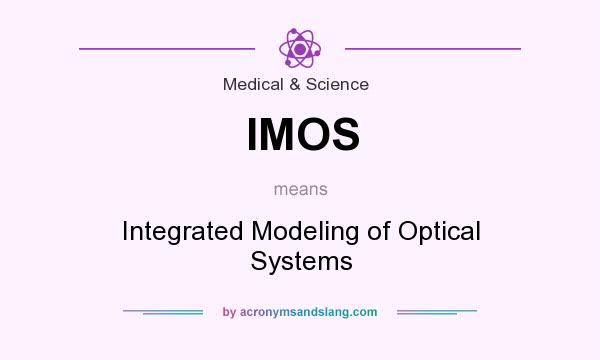 What does IMOS mean? It stands for Integrated Modeling of Optical Systems