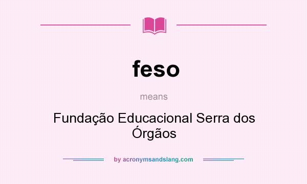 What does feso mean? It stands for Fundação Educacional Serra dos Órgãos