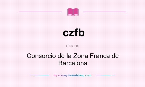 What does czfb mean? It stands for Consorcio de la Zona Franca de Barcelona