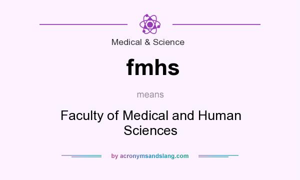 What does fmhs mean? It stands for Faculty of Medical and Human Sciences