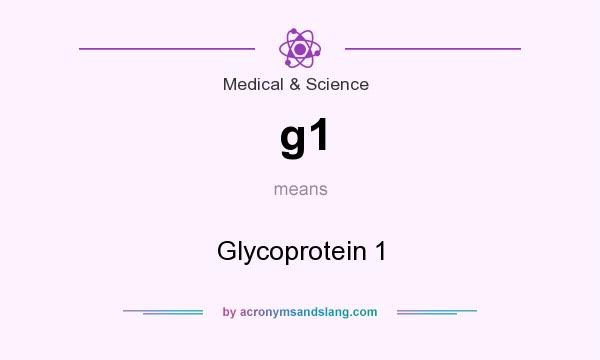 What does g1 mean? It stands for Glycoprotein 1