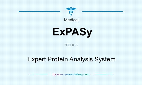 What does ExPASy mean? It stands for Expert Protein Analysis System