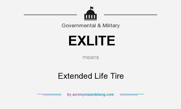 What does EXLITE mean? It stands for Extended Life Tire