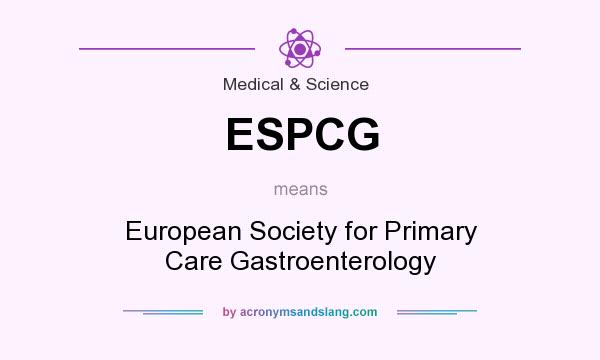 What does ESPCG mean? It stands for European Society for Primary Care Gastroenterology