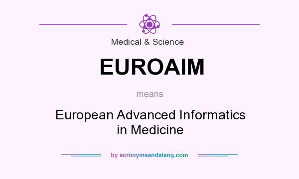 What does EUROAIM mean? It stands for European Advanced Informatics in Medicine