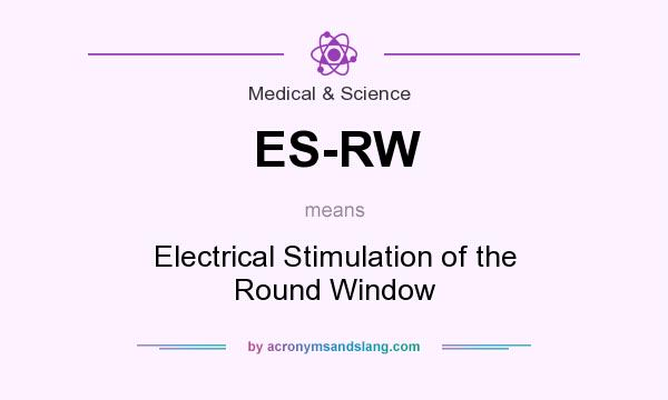What does ES-RW mean? It stands for Electrical Stimulation of the Round Window