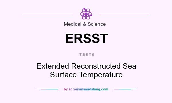 What does ERSST mean? It stands for Extended Reconstructed Sea Surface Temperature