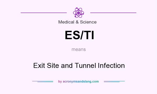 What does ES/TI mean? It stands for Exit Site and Tunnel Infection