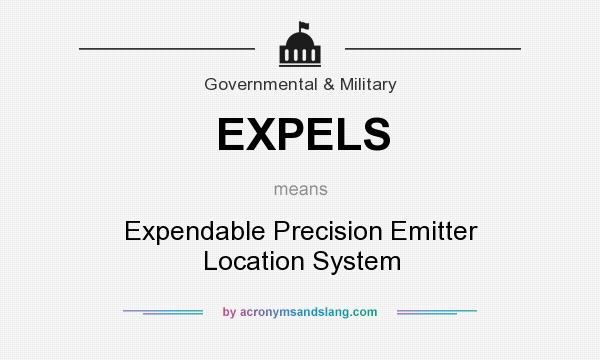 What does EXPELS mean? It stands for Expendable Precision Emitter Location System