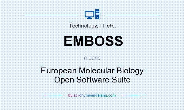 What does EMBOSS mean? It stands for European Molecular Biology Open Software Suite