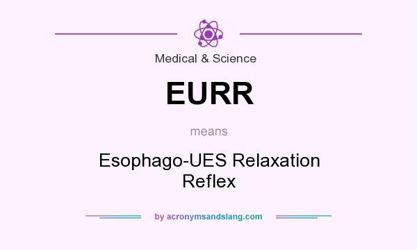 What does EURR mean? It stands for Esophago-UES Relaxation Reflex