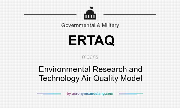 What does ERTAQ mean? It stands for Environmental Research and Technology Air Quality Model
