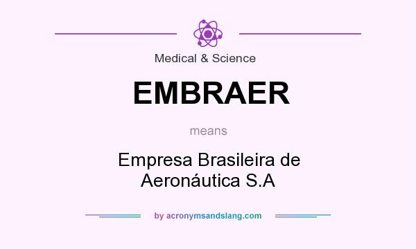What does EMBRAER mean? It stands for Empresa Brasileira de Aeronáutica S.A