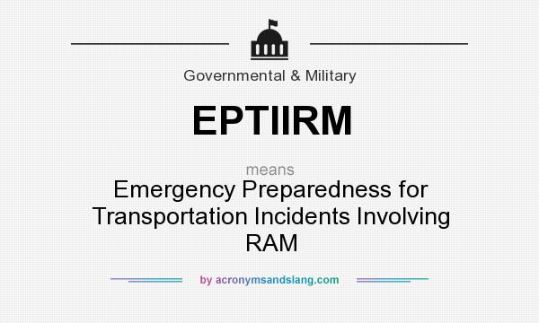 What does EPTIIRM mean? It stands for Emergency Preparedness for Transportation Incidents Involving RAM