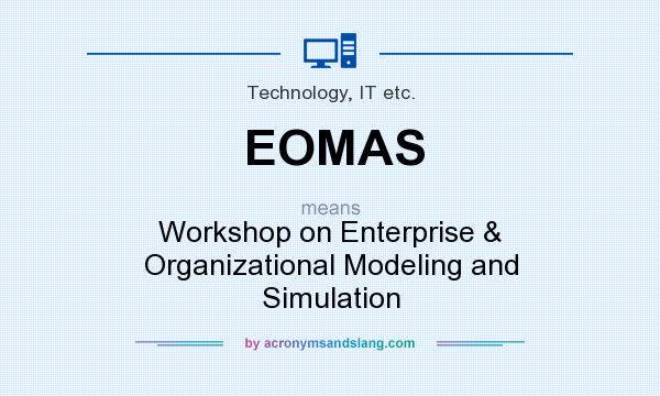 What does EOMAS mean? It stands for Workshop on Enterprise & Organizational Modeling and Simulation