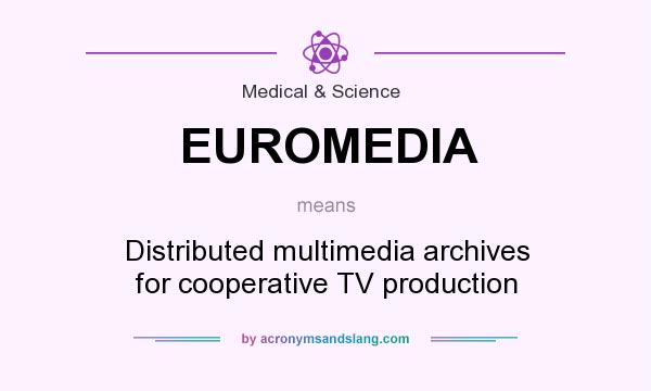 What does EUROMEDIA mean? It stands for Distributed multimedia archives for cooperative TV production