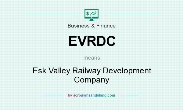 What does EVRDC mean? It stands for Esk Valley Railway Development Company