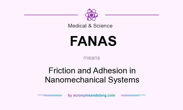 What does FANAS mean? It stands for Friction and Adhesion in Nanomechanical Systems