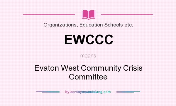 What does EWCCC mean? It stands for Evaton West Community Crisis Committee