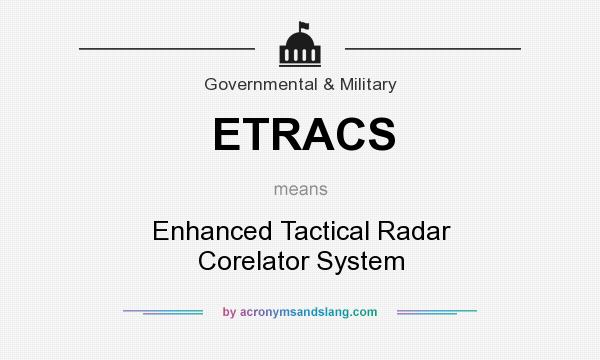 What does ETRACS mean? It stands for Enhanced Tactical Radar Corelator System