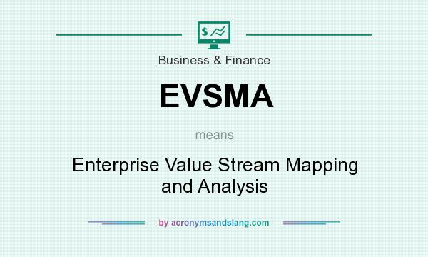 What does EVSMA mean? It stands for Enterprise Value Stream Mapping and Analysis