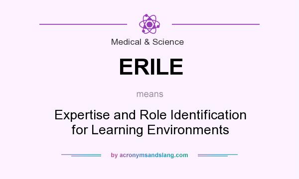 What does ERILE mean? It stands for Expertise and Role Identification for Learning Environments