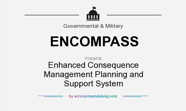 What does ENCOMPASS mean? It stands for Enhanced Consequence Management Planning and Support System