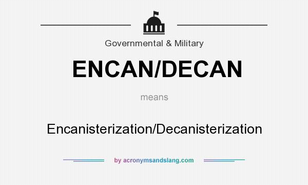What does ENCAN/DECAN mean? It stands for Encanisterization/Decanisterization
