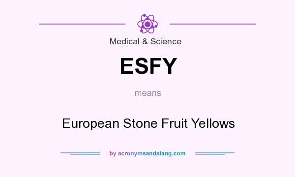 What does ESFY mean? It stands for European Stone Fruit Yellows